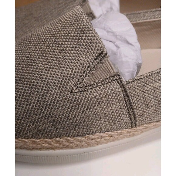 Trotters 8.5 WW Accent Comfort Slip-on Canvas Loafer Sage Leather & Jute - Picture 7 of 16